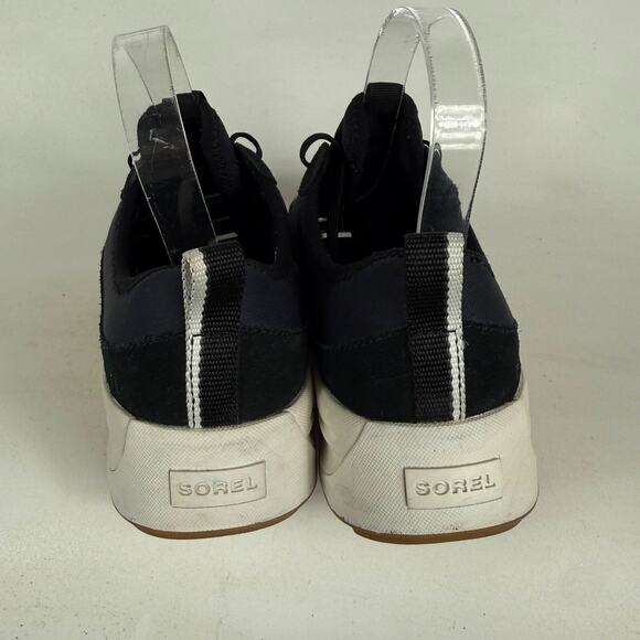 Sorel Ona 503 Platform Sneakers Womens 8 Black White Low Top Running Shoes - Picture 7 of 9